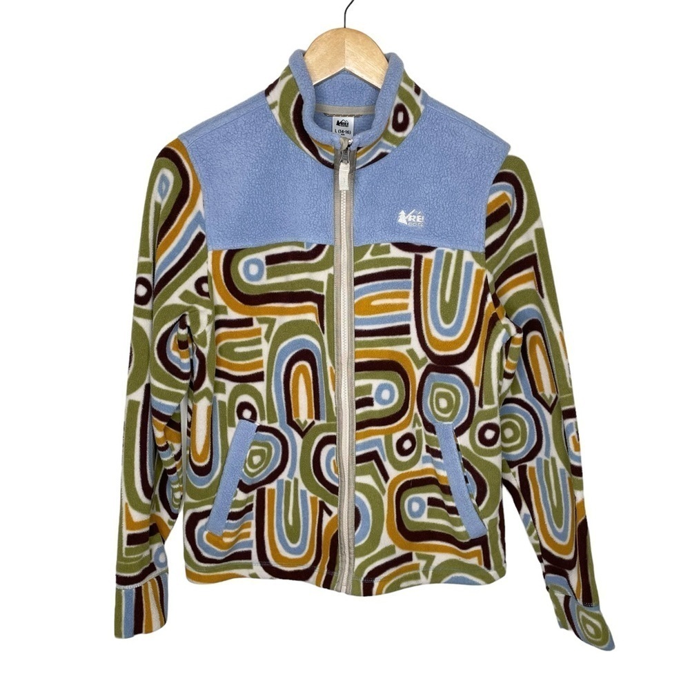 REI‎ Co-op Nook Fleece Full Zip Jacket Kid’s Unisex L 14-16